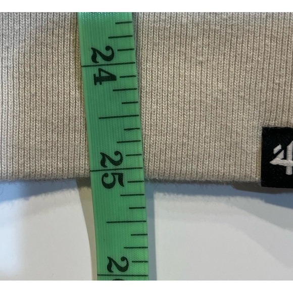 Boston Celtics 47 Brand Crewneck Sweatshirt Mens L Cream Embroidered Logo NBA - Picture 11 of 13